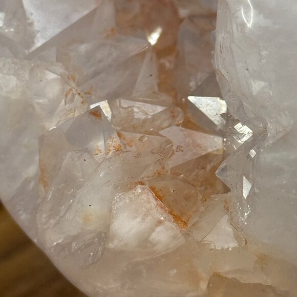 Orca Agate Skull Carving Quartz Pink Clear Neurology Neuro Surgery Office Decor - Picture 11 of 11